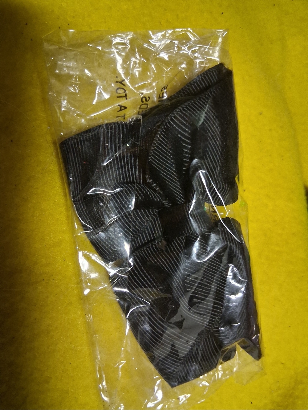 Black Grosgrain Bow Hair Clip for Kids